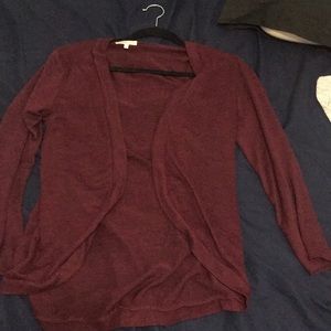 Burgundy cardigan